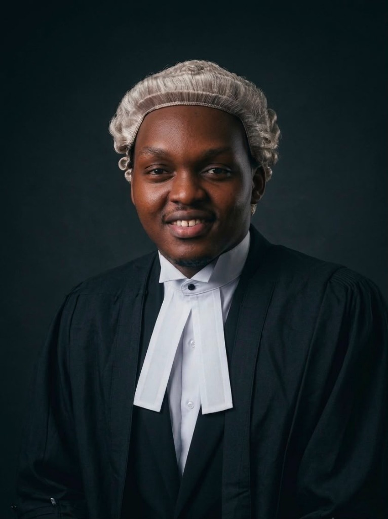 Kelvin Agbobu in barrister wig and gown